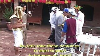 Backyard Costume Orgy Scene 2