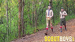 Barebacks Twink Ian Along Outdoor Trail – Cole Blue