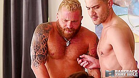 BAREBACKTHATHOLE Riley Mitchel Rides Drew Dixon After BJ