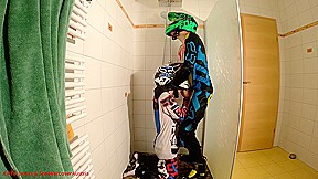 Boyfriend Fucks Me Hard At The Shower In Mx Gear