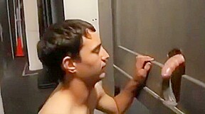 Boys working a glory hole