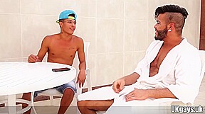 Brazilian gay anal sex and facial