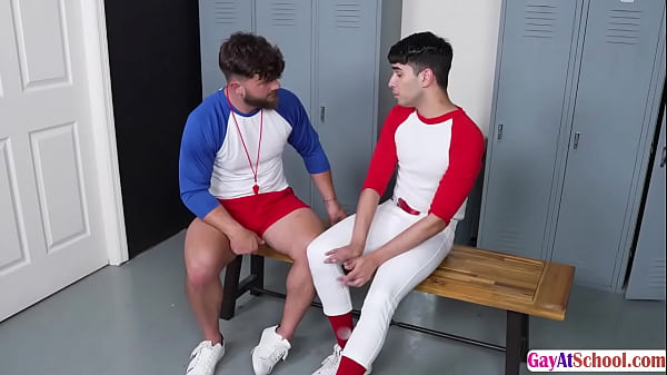 Coach Halo bareback fucks his player Rob Quins ass