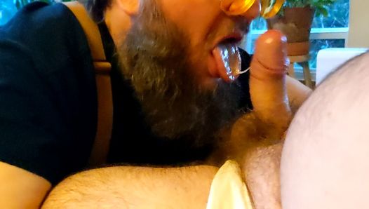 Country Bubba Bear Sucks Moustache Daddy’s Fat Cock