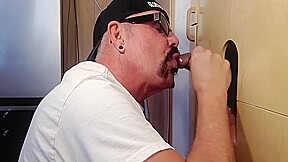 Gloryhole Amateur Dilf Sucks Ebony Meat With Greedy Mouth