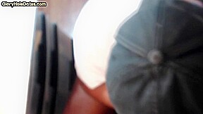 Gloryhole BJ DILF fills mouth with load in homemade video