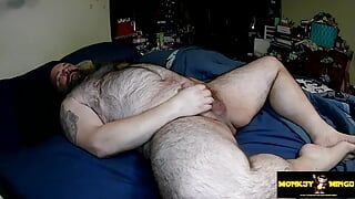 Hairy Bear Getting off.