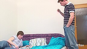 Horny gay twink gets nice anal sex after sucking a big cock