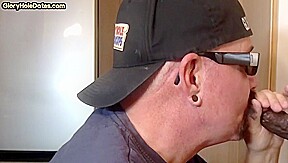 IR gaydaddy assfucked by hard black penis after gloryhole BJ