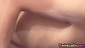 Real skinny twink Latino assfucked on set by BFs cock