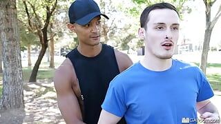 ShowerBait Intense Shower Fuck With Two Interracial Guys