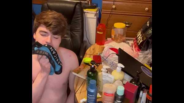 Sneaking Into My Step-Brother’s Room and Cumming on His Underwear