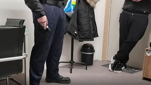 Straight Lonely Security Worker Seduced