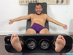 Submissive Pup Saki Tickled On Cock And Feed By Bear Matt