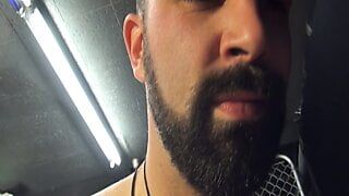 Sweaty horny strong men had hot ass and mouth fuck