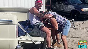 TRAILERTRASHBOYS Hunks Vince Parker And Jake Nicola Bareback