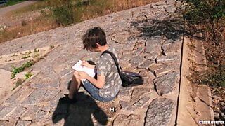 Twink Albert Paints A Guy’s Portrait And Shows Him His Massive Cock – BigStr