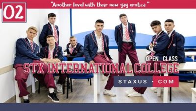 1×02 Staxus International College  (Story And Sex) : Latinos College Students Have Sex After School!