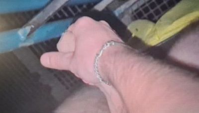 A quick fuck at the slide, full bareback gay video with cumshot