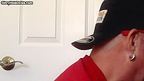 BJ gloryhole DILF sucks cock at his home with greedy mouth