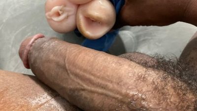 Black dick cums waters falls