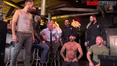 Cops raid a daddy bar for an orgy – Part 1