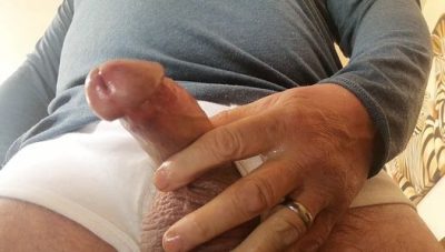 Creamy cum load in underwear