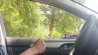 Cruising grandpa with big dick makes young bbc cum