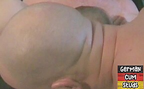 Cum loving German gaydaddies eat cum in 3some after orgasm