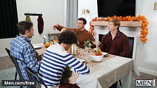 Friendsgiving – Meeting With Nate Grimes And His Friends Ends Up In A Wild Raw Fucking Gay Party – Men