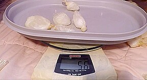 Frozen condom collection weigh and play
