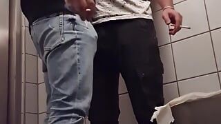 Fuck ‘n Smoke at a Public Toilet