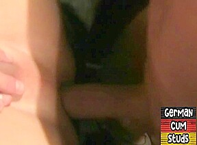 Gangbanged european gaydaddy takes jizzshot during sex