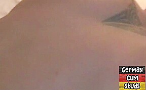 German gaydaddies rim and fuck each other in homemade 3some