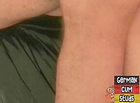 German pierced DILF fucks and licks BFs creampied asshole