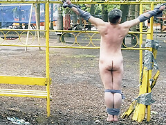 Guy Park – Crucified Helpless Naked Guy In The Park