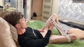 Handsome Jock wanking his FAT COCK until the balls are DRAINED “-” perfect dick size “-” sweet boy “-” top