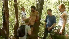 Hot gay bound and cumshot