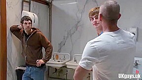 Hot gay bound with cumshot