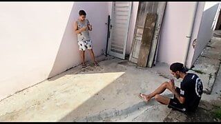 I sucked a stranger on the street from home