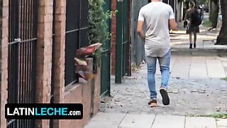 Latin Leche – Straight Latino Dude Offered Extra Cash To take off His Clothes And Stroke His Cock