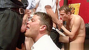 Naughty cub anal gangbang