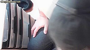 Oral gloryhole DILF sucks BF with eager mouth in private vid