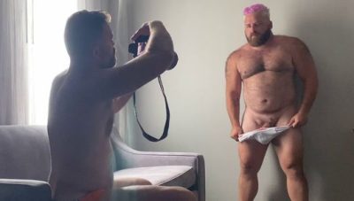 Photoshoot turns into bareback fucking