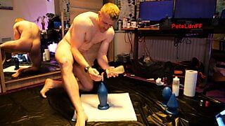 Playing with my three newest toys