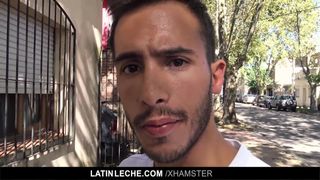 POV camera man fucking straight Latin macho stud