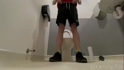 Quick piss in the work bathroom