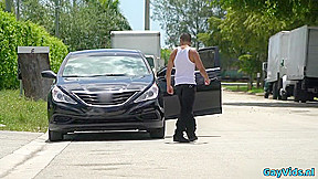 Tattoo gay threesome and facial cum