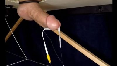 Total Electricity in the Boy’s Dick Until He Cums Without His Hands