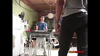 UniversBlack.com – Threesome fuck between a black, a Latino and an Asian.